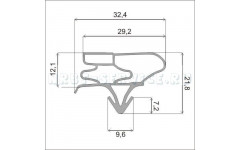 Уплотнитель для Supra (Супра) 77*45 мм