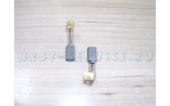 Щетка уг.HITACHI 6,4х7,4х12 Пруж.квадр, пятак-зацеп, отстрел 1 (в коробке)   №690, , пар